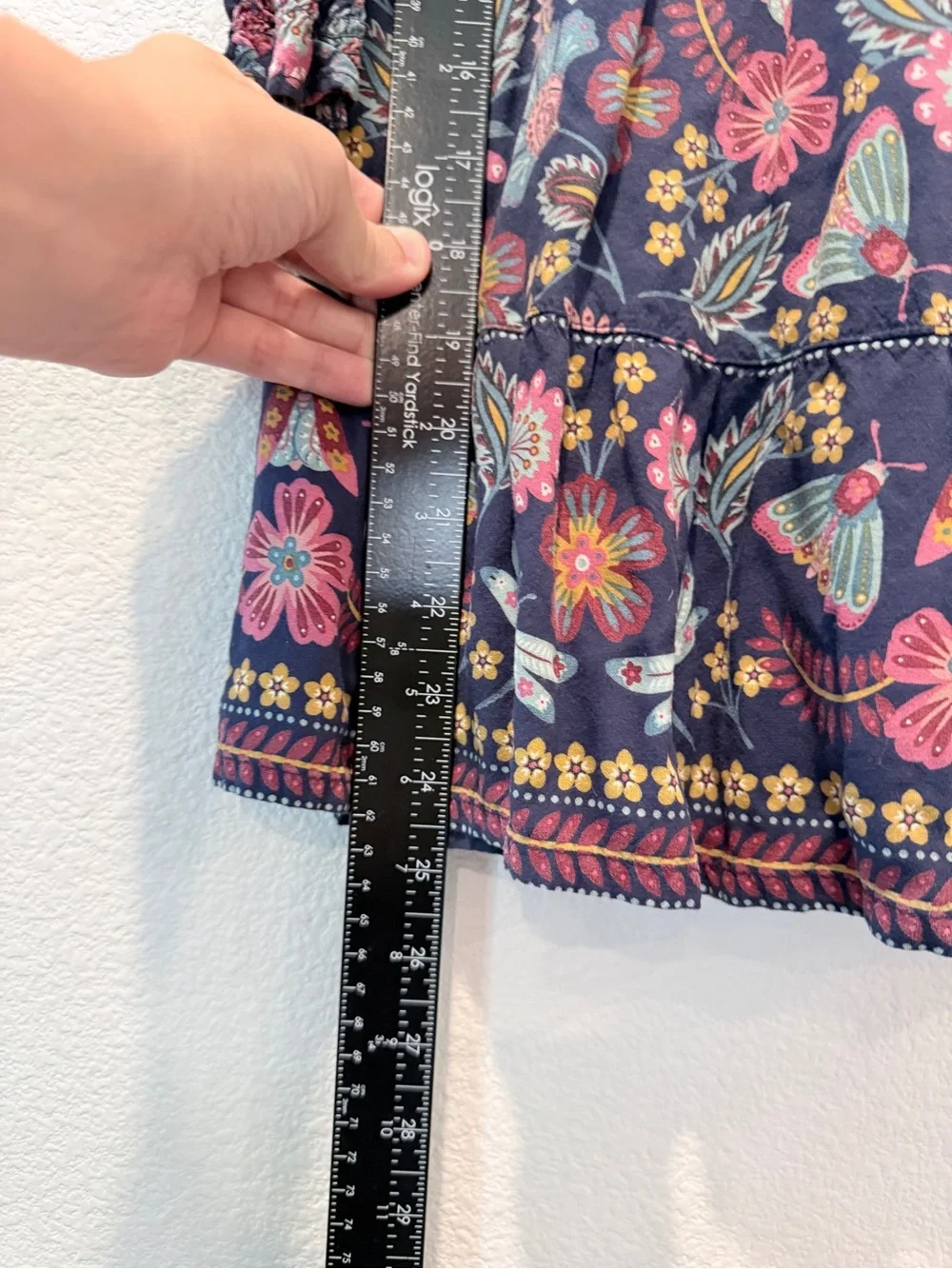 FatFace Girls Smocked Floral Dress Boho Fairycore Whimsygoth Prairie Pockets 5/6